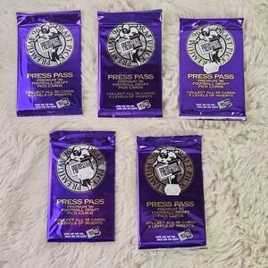 Lot of 5 1996 Press Pass Premium Football Draft Pick Cards Sealed Packs Vintage